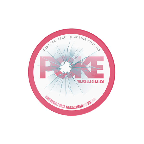 9mg Poke Raspberry Nicotine Pouches - 20 Pouches - Online Vape Shop