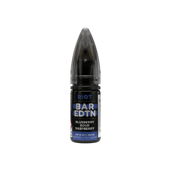 10mg Riot E-liquid BAR EDTN 10ml Nic Salts (50VG/50PG) - Online Vape Shop