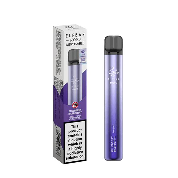 20mg ELF Bar 600 V2 Disposable Vaping Device 600 Puffs - Online Vape Shop