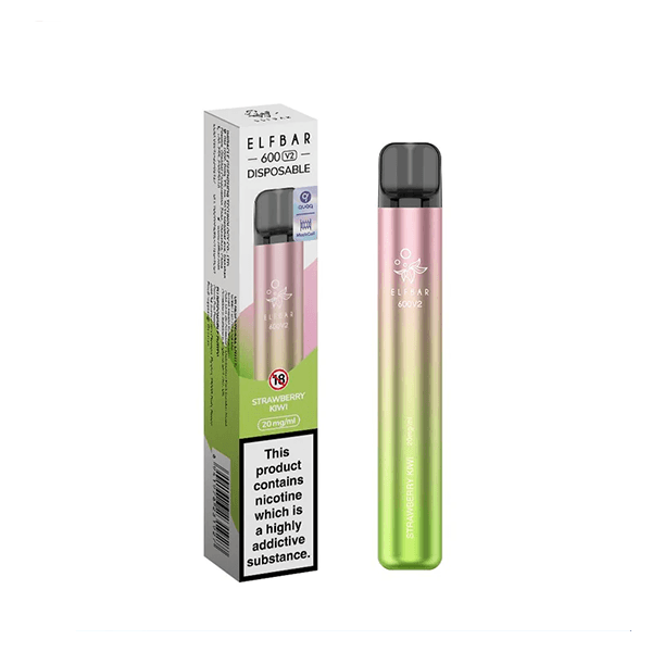20mg ELF Bar 600 V2 Disposable Vaping Device 600 Puffs - Online Vape Shop