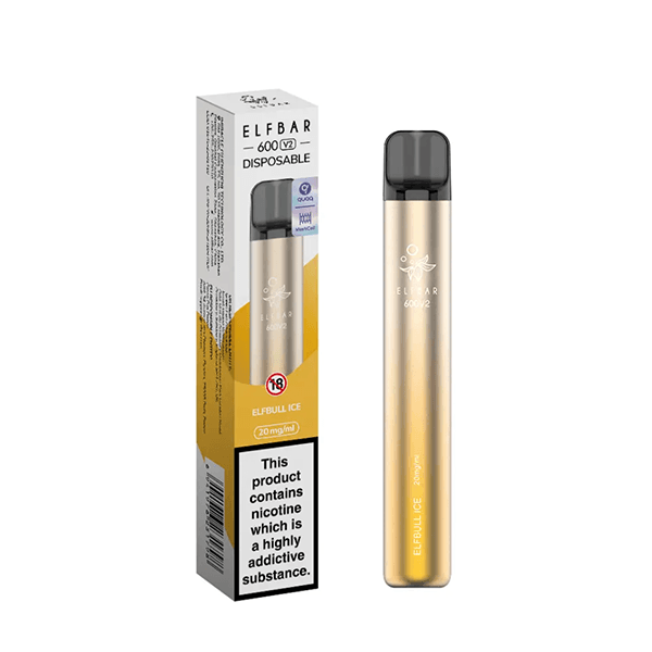20mg ELF Bar 600 V2 Disposable Vaping Device 600 Puffs - Online Vape Shop