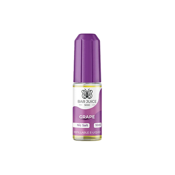20 mg de jus de barre 5000 sels de nicotine 10 ml (40VG/60PG)
