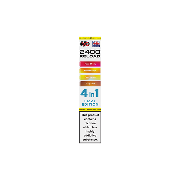 20mg IVG 2400 Reload Prefilled Pods 2ml 2400 Puffs - 4 Pcs
