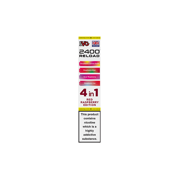 20mg IVG 2400 Reload Prefilled Pods 2ml 2400 Puffs - 4 Pcs