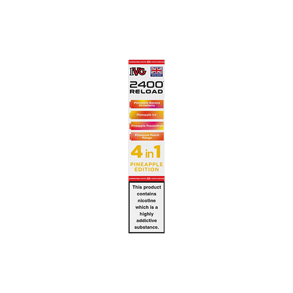 20mg IVG 2400 Reload Prefilled Pods 2ml 2400 Puffs - 4 Pcs