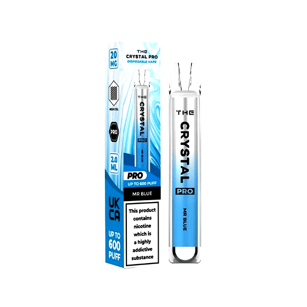 20mg The Crystal Pro Disposable Vape Device 600 Puffs - Online Vape Shop