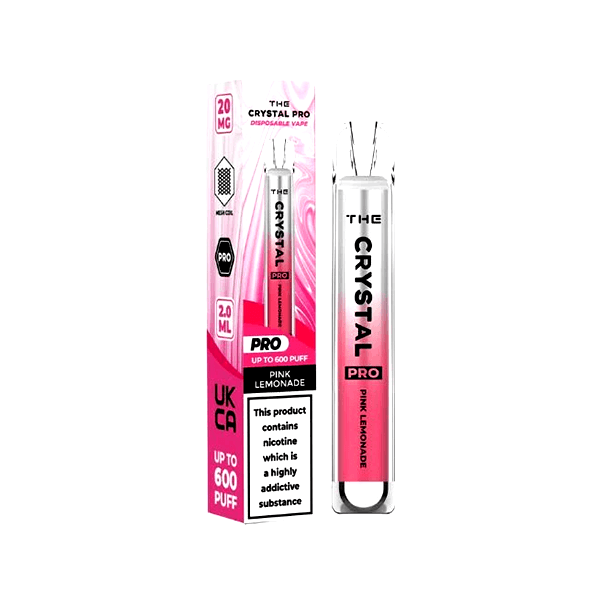 20mg The Crystal Pro Disposable Vape Device 600 Puffs - Online Vape Shop