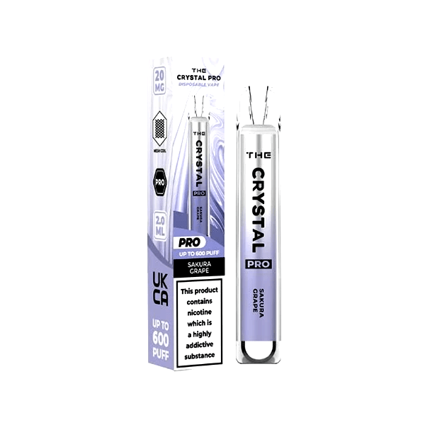 20mg The Crystal Pro Disposable Vape Device 600 Puffs - Online Vape Shop