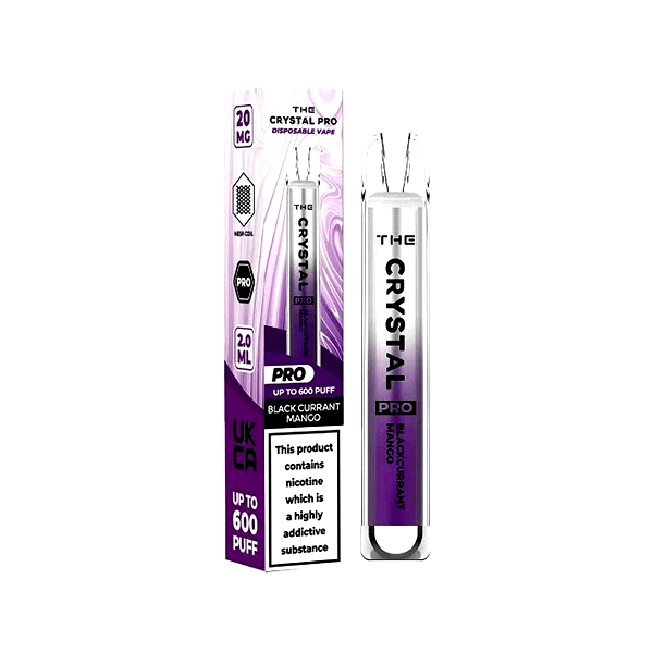 20mg The Crystal Pro Disposable Vape Device 600 Puffs - Online Vape Shop