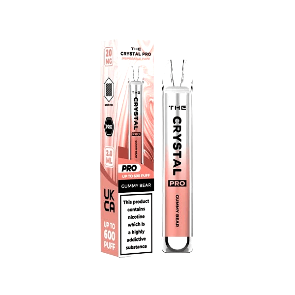 20mg The Crystal Pro Disposable Vape Device 600 Puffs - Online Vape Shop