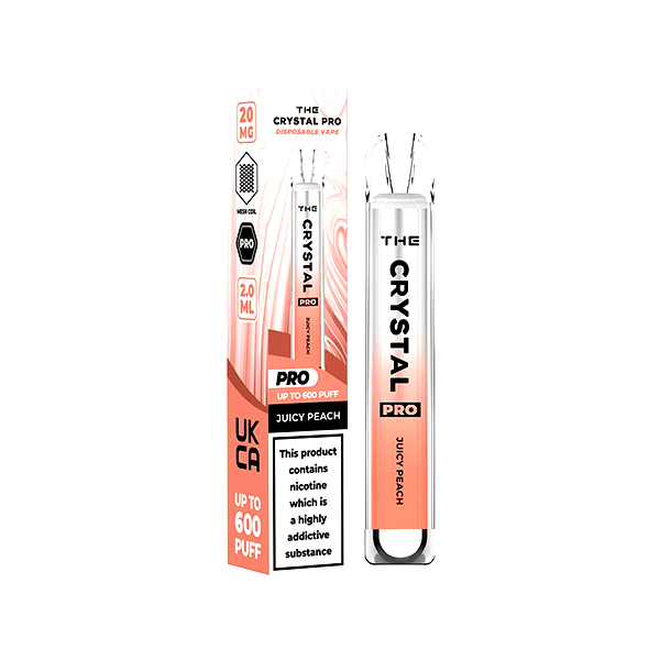 20mg The Crystal Pro Disposable Vape Device 600 Puffs - Online Vape Shop