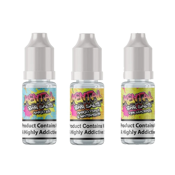 20 mg de sels de barre mentale par Signature Vapors 10 ml de sel de nicotine (50VG/50PG) (ACHETER-EN-1, OBTENEZ-EN 1 GRATUIT)