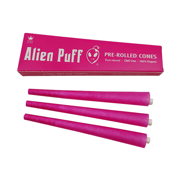 Alien Puff Hot Pink King size Cones 24 Packs (HP184) - Online Vape Shop