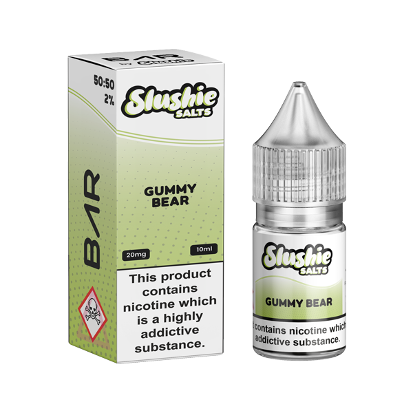 Barre 20 mg par Slushie 10 ml Sels de Nic (50VG/50PG)