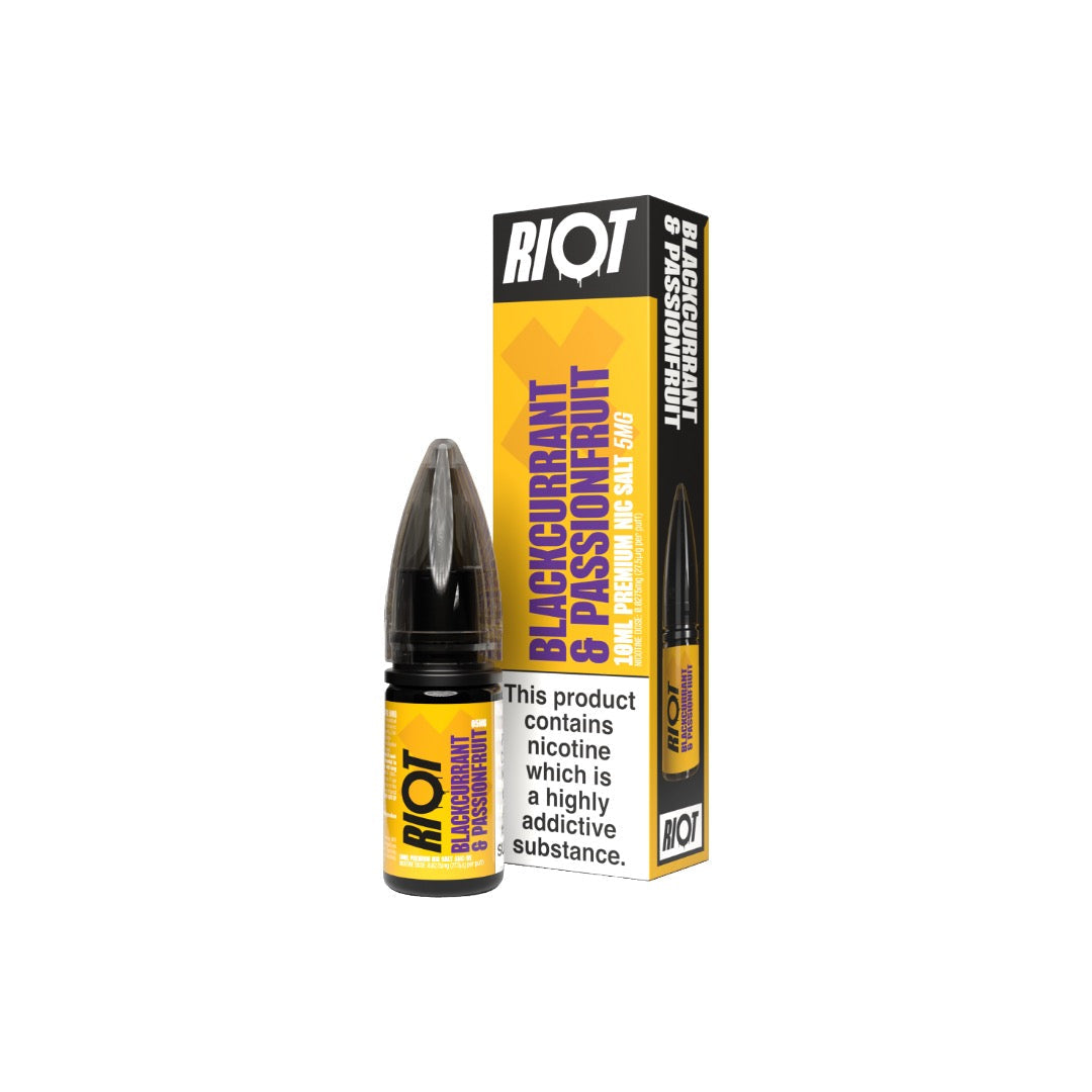 5mg RIOT X Premium Nic Salts - 10ml