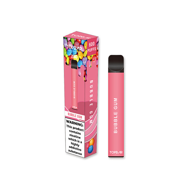Dispositif jetable de Vape de la barre supérieure EE 600 de 20 mg 600 bouffées