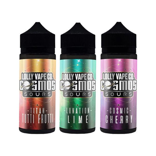Lolly Vape Co Cosmos Sours 100ml Shortfill 0mg (80VG/20PG) - Online Vape Shop