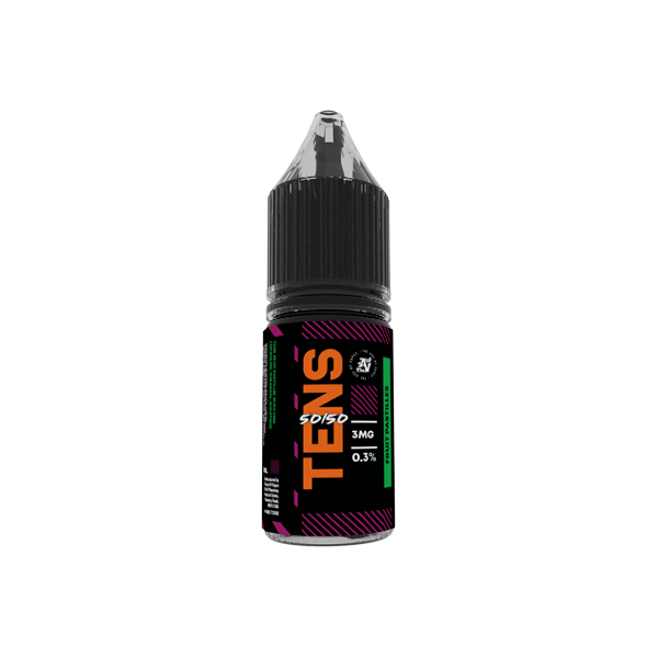 18mg Tens 50/50 10ml (50VG/50PG) - (Boîte complète) Paquet de 10