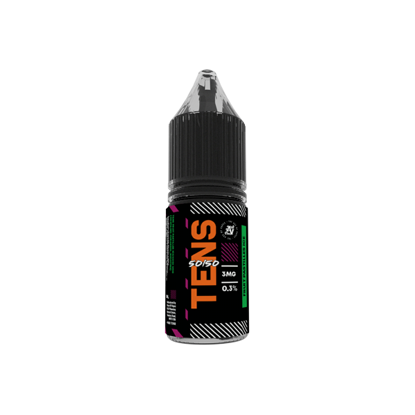 6mg Tens 50/50 10ml (50VG/50PG) - (Boîte complète) Paquet de 10