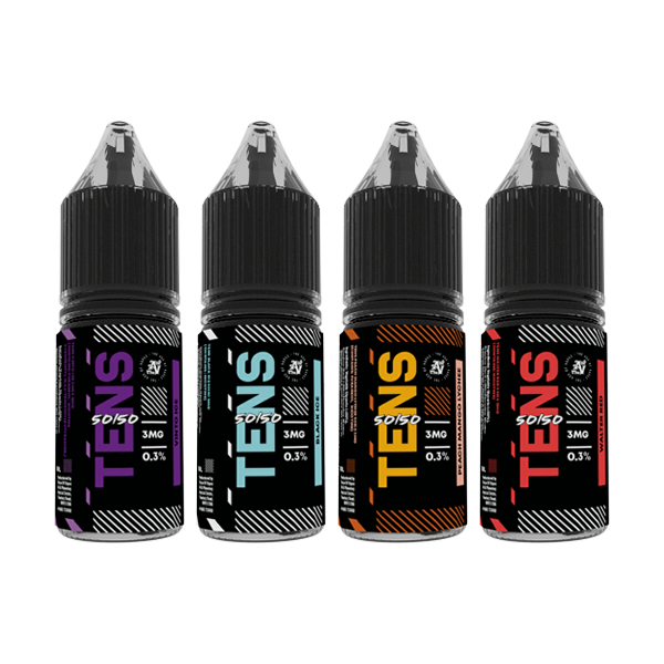 6mg Tens 50/50 10ml (50VG/50PG) - (Boîte complète) Paquet de 10