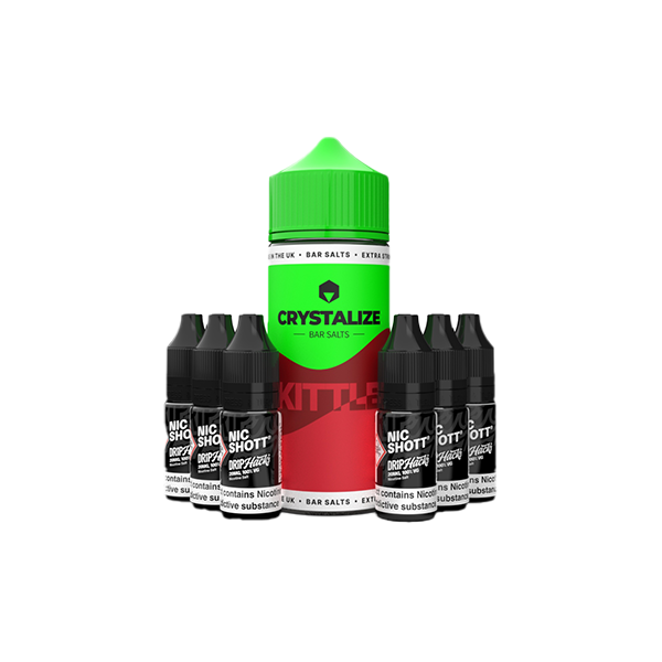 0mg Crystalize Bar Salts 120ml Shortfill (50VG/50PG)