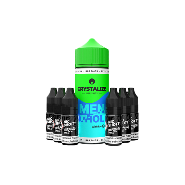 0mg Crystalize Bar Salts 120ml Shortfill (50VG/50PG)