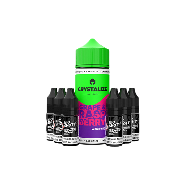 0mg Crystalize Bar Salts 120ml Shortfill (50VG/50PG)