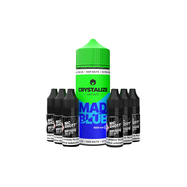 0mg Crystalize Bar Salts 120ml Shortfill (50VG/50PG)