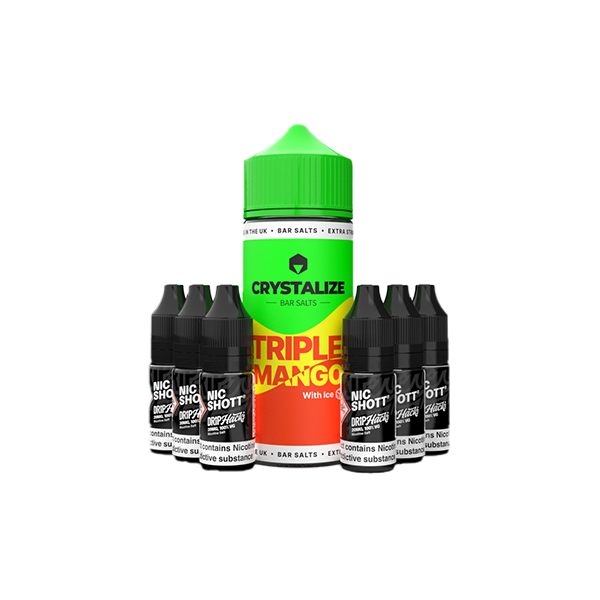 0mg Crystalize Bar Salts 120ml Shortfill (50VG/50PG)