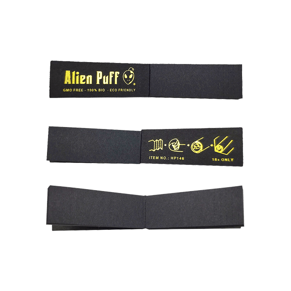 50 Alien Puff Black & Gold Filter Tips ( HP146 ) - Online Vape Shop
