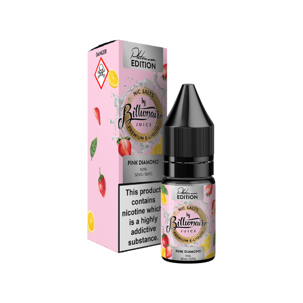 20mg Billionaire Juice Platinum Edition 10ml Nic Salts (50VG/50PG) - Online Vape Shop