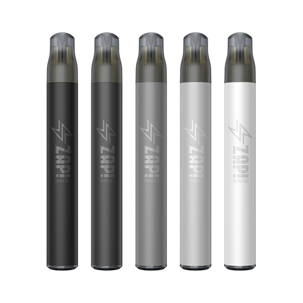 20mg Zap! Dispositif de vape jetable Shades, plus de 600 bouffées