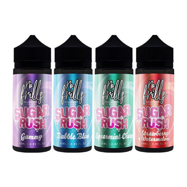 No Frills Collection Sugar Rush 80ml Shortfill 0mg (80VG/20PG) - Online Vape Shop