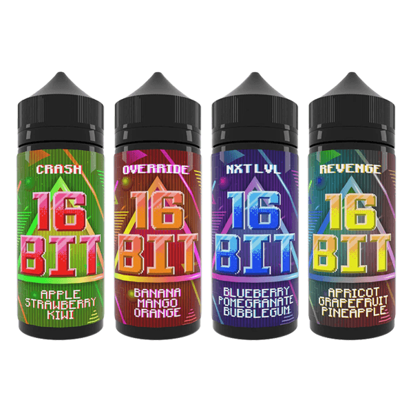 16 Bit 100ml Shortfill 0mg (70VG/30PG) - Online Vape Shop