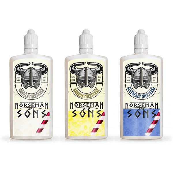 Norsemen 100ml Shortfill Flask Milkshakes 0mg (70VG/30PG) - Online Vape Shop