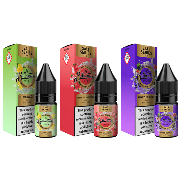20mg Billionaire Juice Salt Series 2.0 10ml Nic Salts (50VG/50PG) - Online Vape Shop