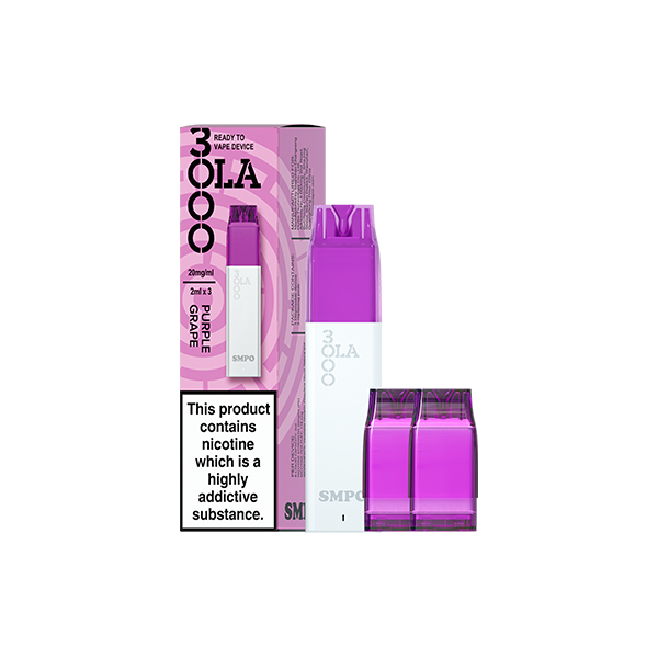 Kit de vape à dosettes préremplies SMPO Ola 3000 20 mg - 2 ml (paquet de 3)