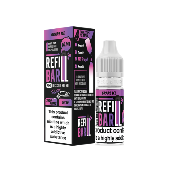 Recharge 20 mg de sels de barre 10 ml de sels de nicotine (50VG/50PG)