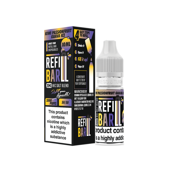 Recharge 20 mg de sels de barre 10 ml de sels de nicotine (50VG/50PG)