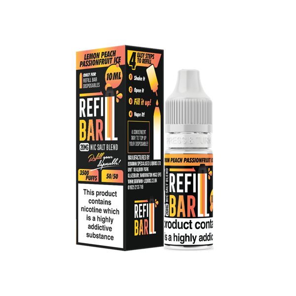 Recharge 20 mg de sels de barre 10 ml de sels de nicotine (50VG/50PG)