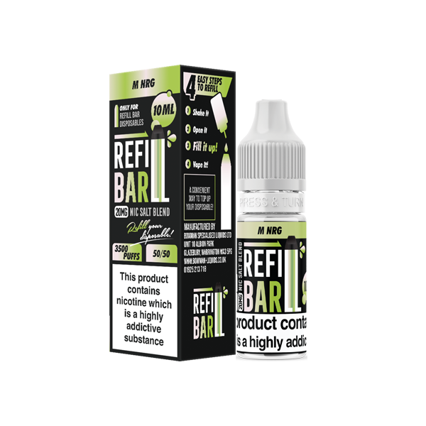 Recharge 20 mg de sels de barre 10 ml de sels de nicotine (50VG/50PG)