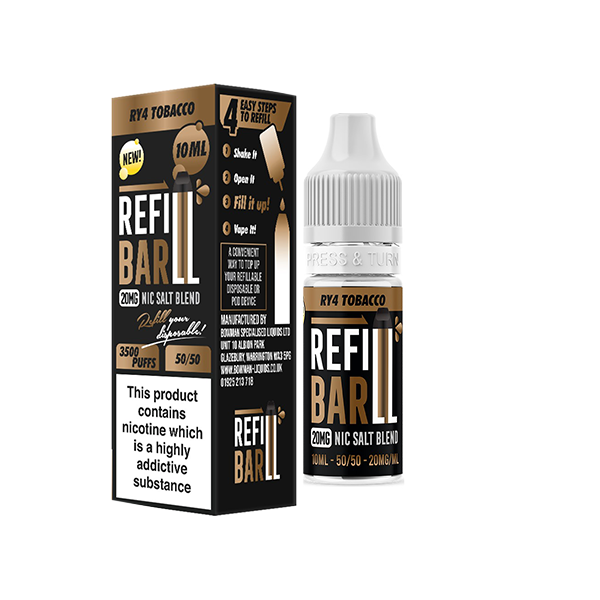 Recharge 20 mg de sels de barre 10 ml de sels de nicotine (50VG/50PG)