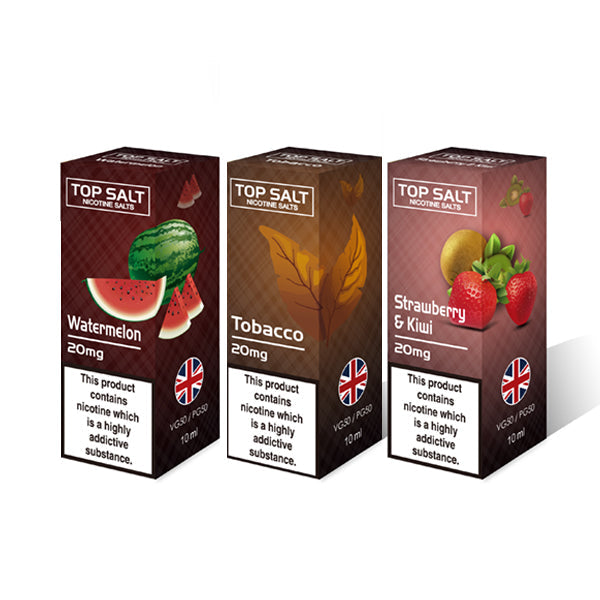 10mg Top Salt Saveur de Fruits Nic Salts par A-Steam 10ml (50VG/50PG)