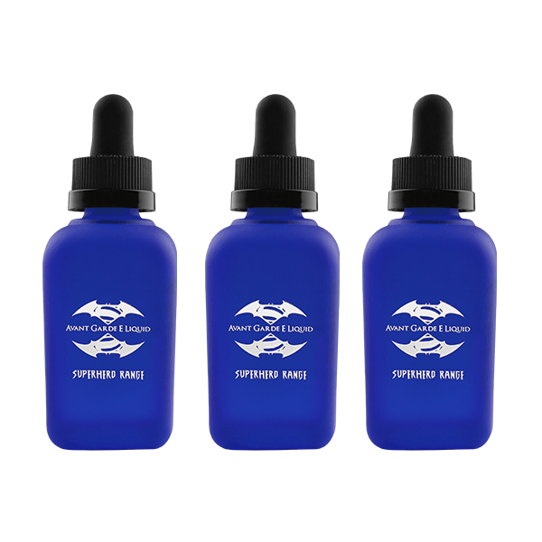 0mg Avant Garde E-liquid Superhero Range Range Glass Shortfill 50ml (Various VG/PG) - Online Vape Shop
