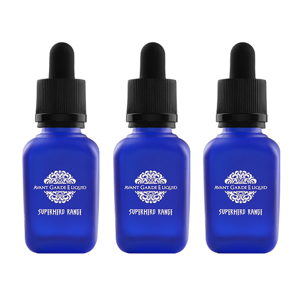 0mg Avant Garde E-liquid Superhero Range Range Glass Shortfill 30ml (Various VG/PG) - Online Vape Shop