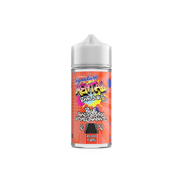 0mg Signature Mental Bar Jus 100ml Shortfill (50PG/50VG)