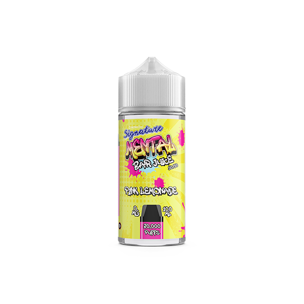 0mg Signature Mental Bar Jus 100ml Shortfill (50PG/50VG)