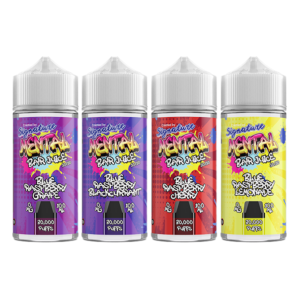 0mg Signature Mental Bar Jus 100ml Shortfill (50PG/50VG)