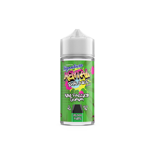 0mg Signature Mental Bar Jus 100ml Shortfill (50PG/50VG)