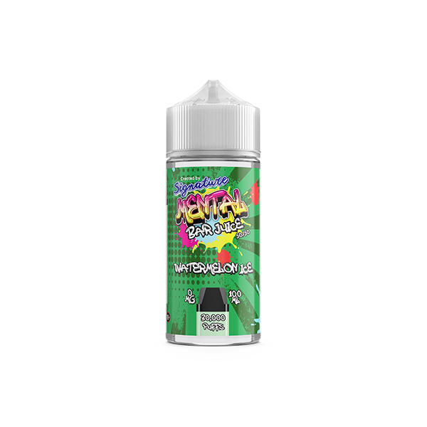 0mg Signature Mental Bar Jus 100ml Shortfill (50PG/50VG)